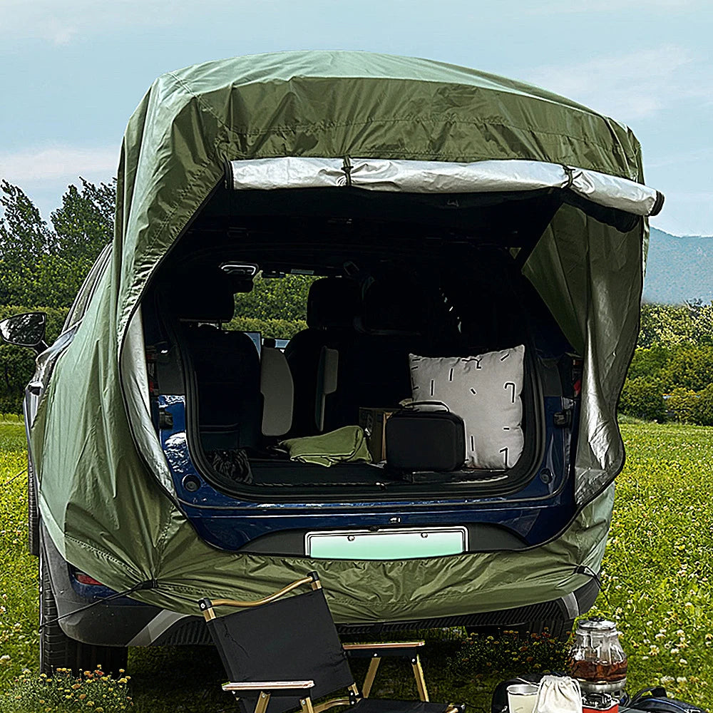 Outdoor Car Rear Tent With Canopy Rainproof For Picnics by S And B Enterprise