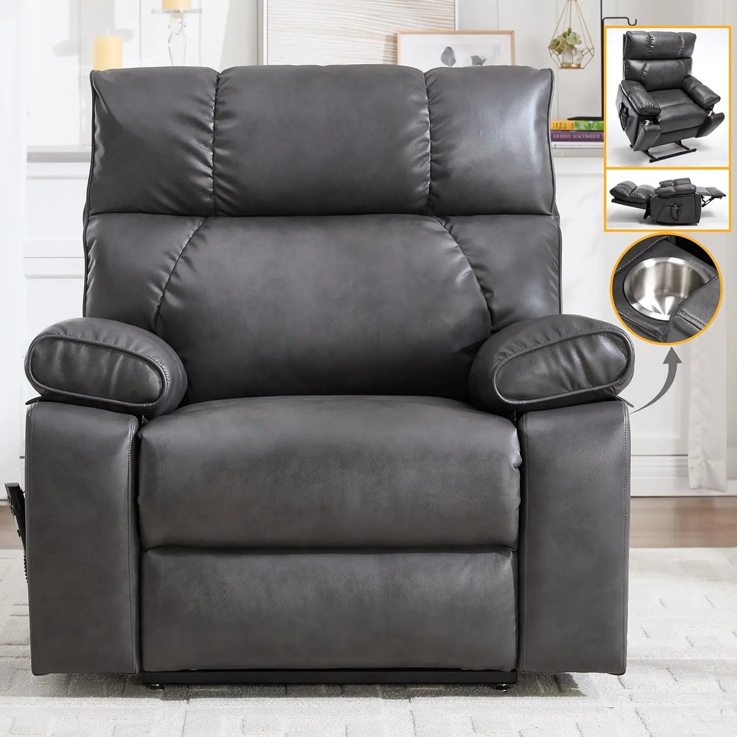 Dual Motor Power Lift Recliner Chair With Massage And Heat by S And B Enterprise