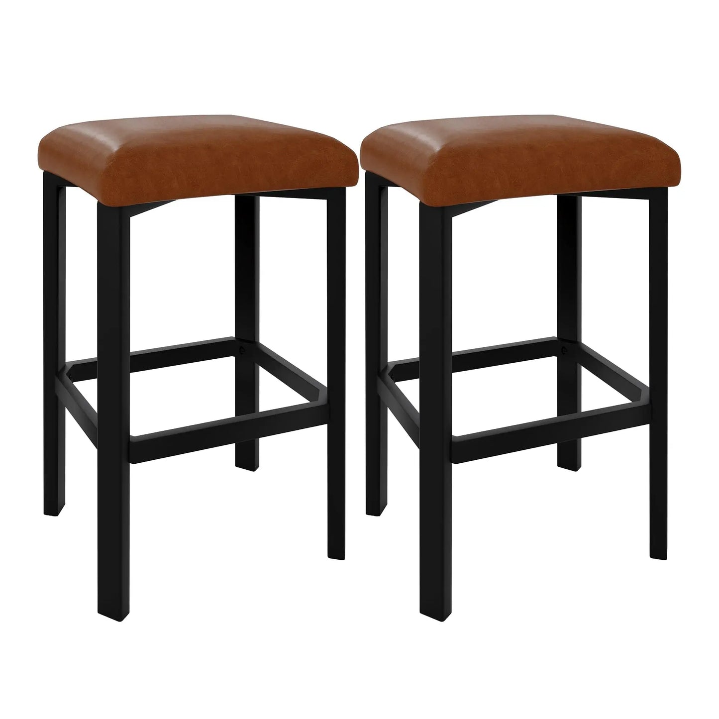 Studyset Counter Height Bar Stools Set With PU Leather Seat by S And B Enterprise