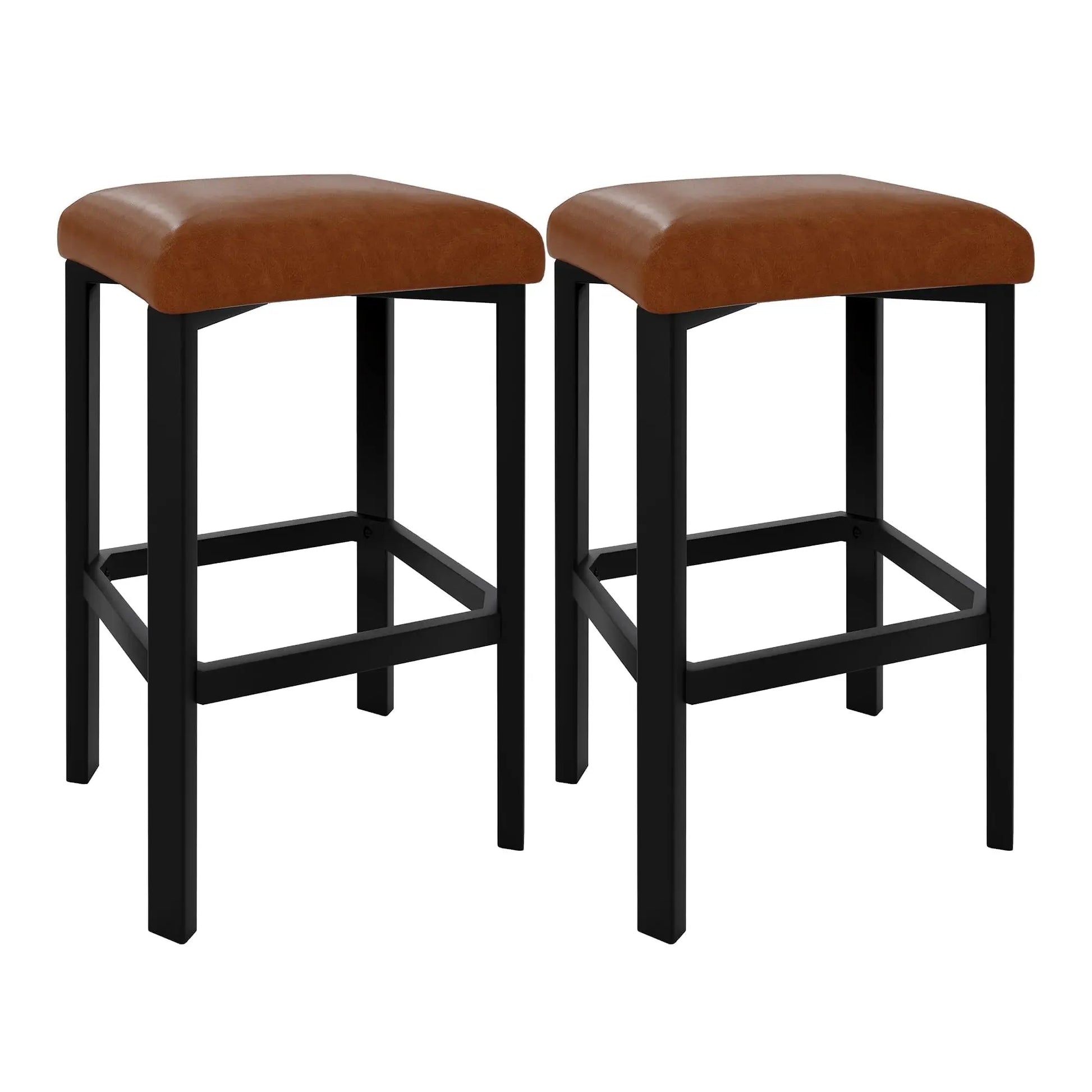 Studyset Counter Height Bar Stools Set With PU Leather Seat by S And B Enterprise