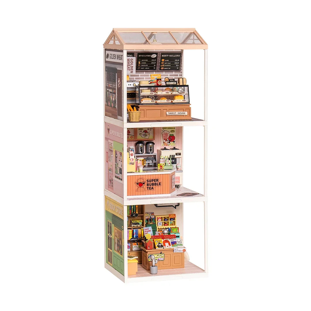 Robotime Rolife Super Creat Plastic Building Blocks Miniature House Kit