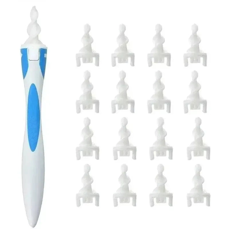 Ear Wax Remover Tool Ear Cleaner with Soft Silicone 16 Replacement Tips Simply To Grab Extract Earwax by S And B Enterprise