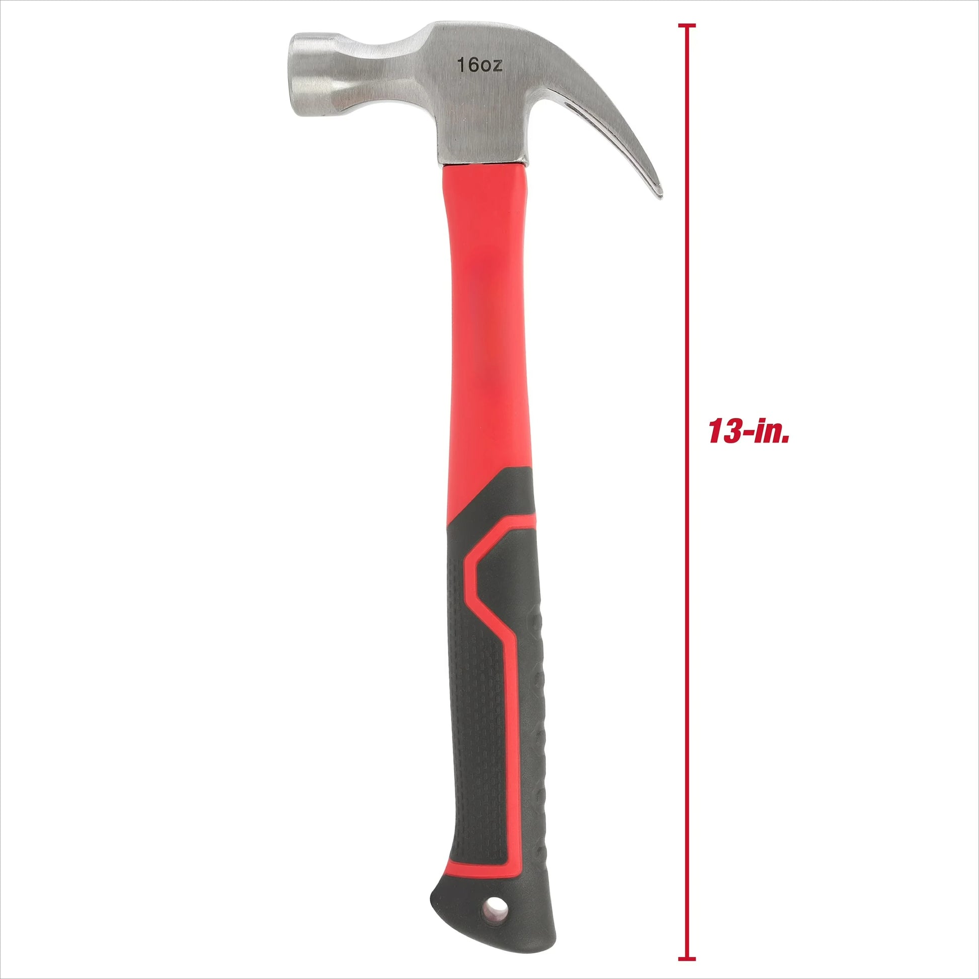 16-Ounce Claw Hammer with Fiberglass Handle by S And B Enterprise