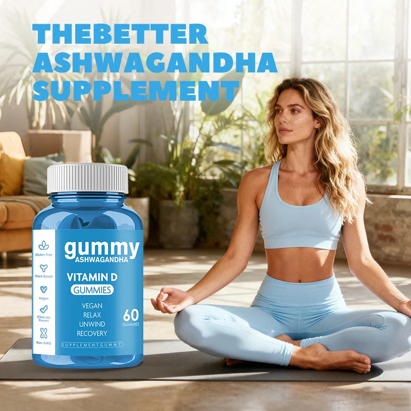 Ashwagandha Vitamin Gummies Stress Relief Sleep Support Concentration