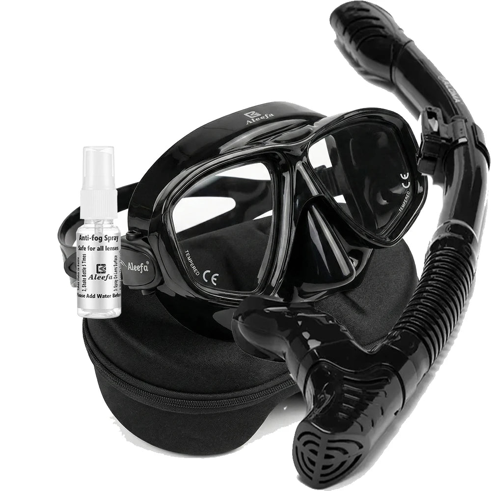 DIVE&SAIL Scuba Mask Snorkel Set Tempered Glass by S And B Enterprise