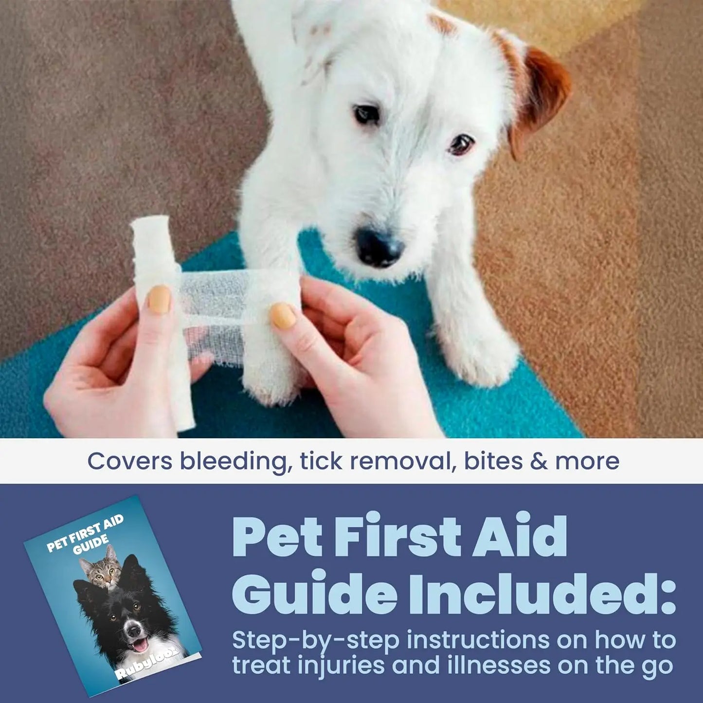 Emergency Pet First Aid Kit For Dogs And Cats Vet Approved Travel Case