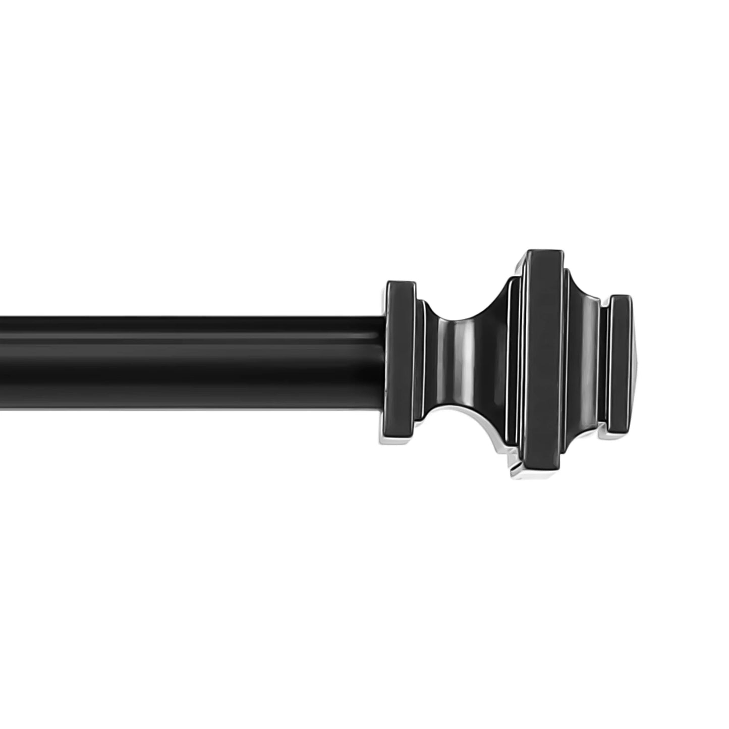NONECN Adjustable Heavy Duty Curtain Rod Set With Telescopic Design