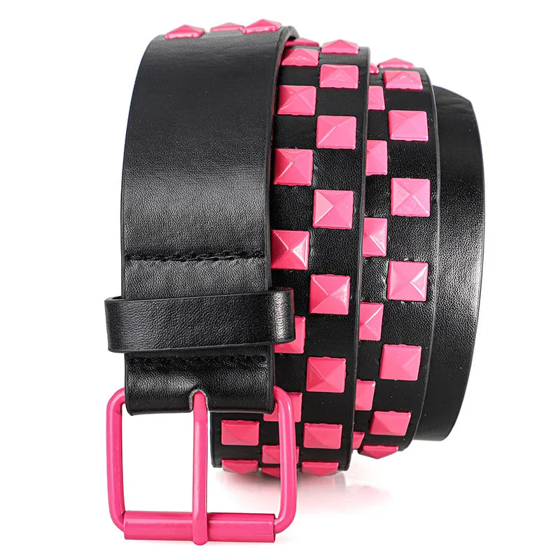 Unisex Rivet Belt Punk Hip Hop Style Fashion Street Belt
