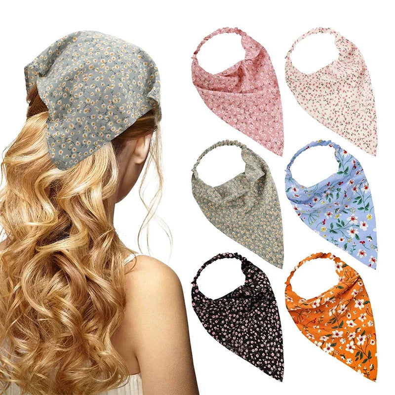 Bohemia Bandana Hair Scarf For Women Paisley Vintage Headwear