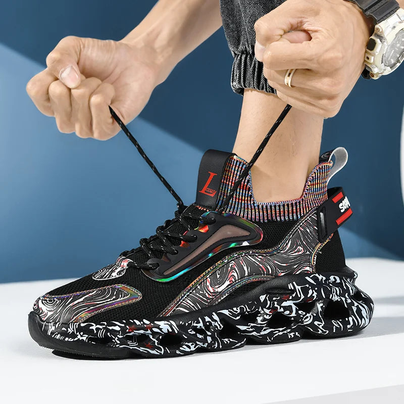 Men Casual Sneakers Breathable Luxury Trainer Shoes