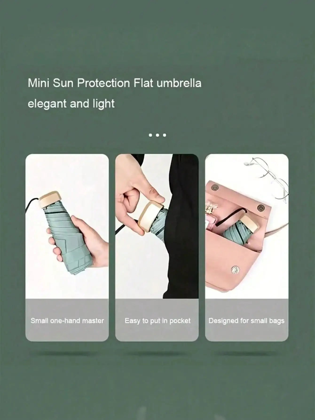 UV Protection Mini Folding Umbrella For Travel by S And B Enterprise