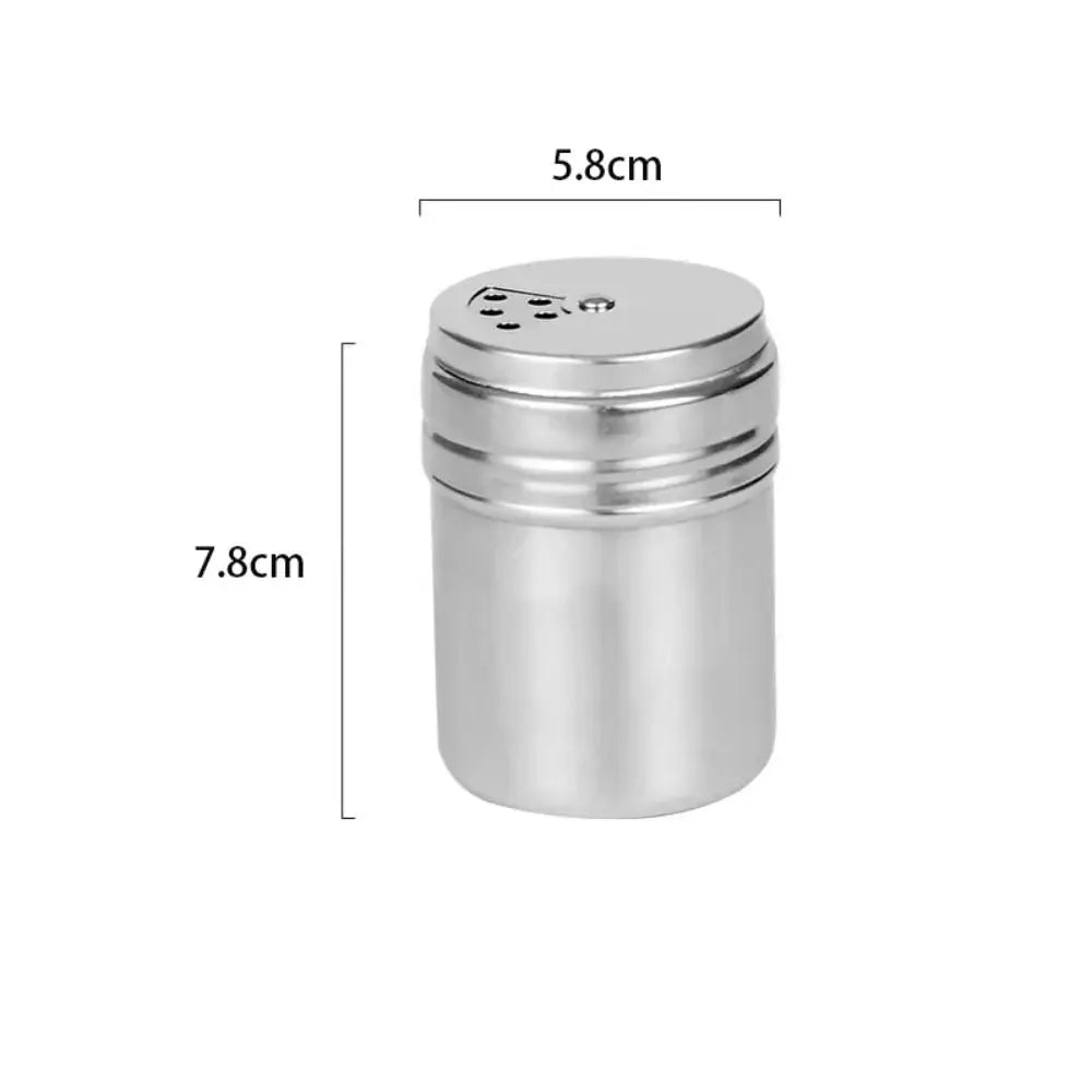 Stainless Steel Spice Jar With Rotating Cover Salt Sugar Shaker by S And B Enterprise