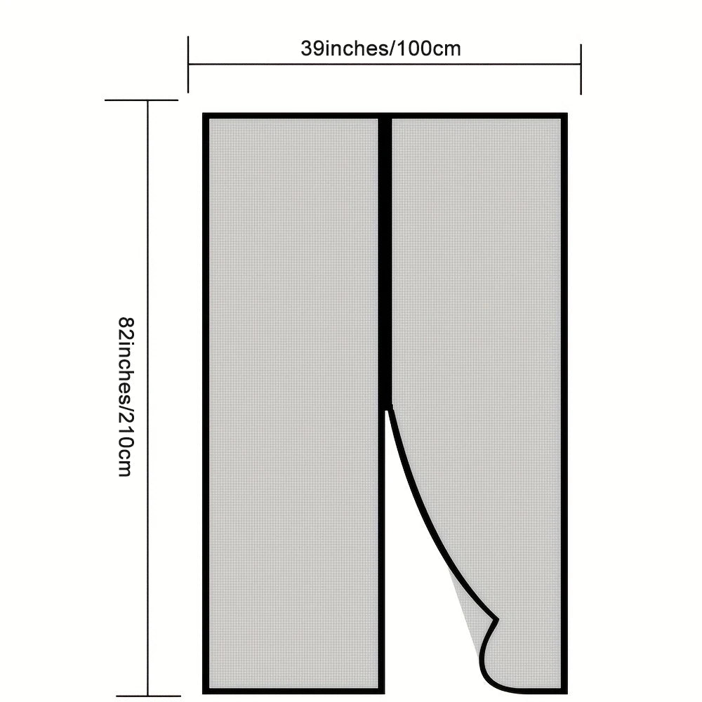 Heavy-Duty Retractable Screen Door by S And B Enterprise with seamless mesh, pet-friendly insect barrier, 39x82 in.