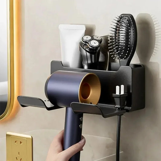 AEHOME Hair Dryer Holder Wall Mount And Dual Tier Stand
