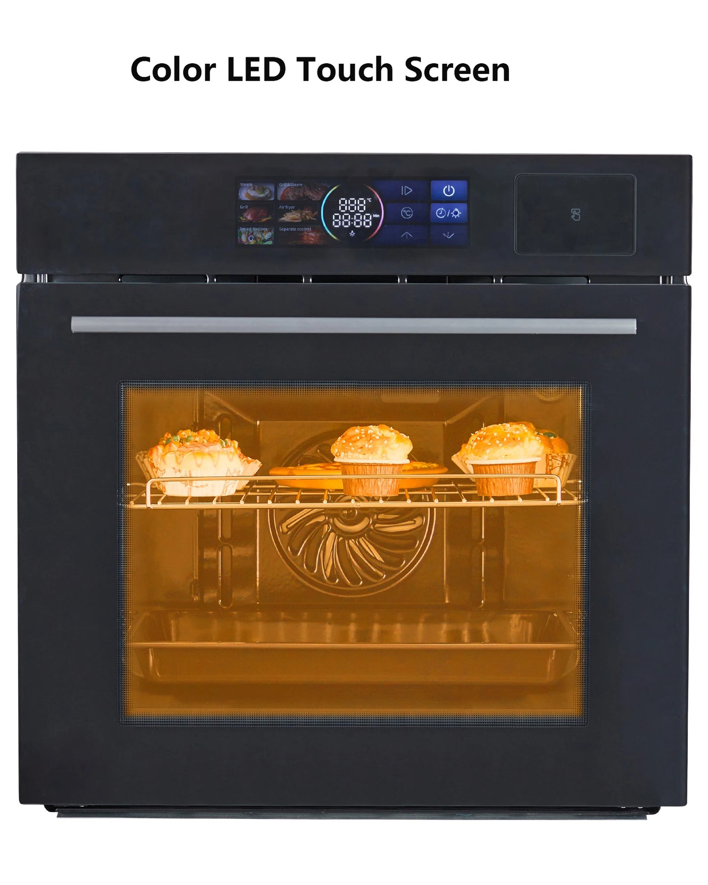Adoolla Built In Electric Wall Oven With TFT Display And 8 Cooking Modes