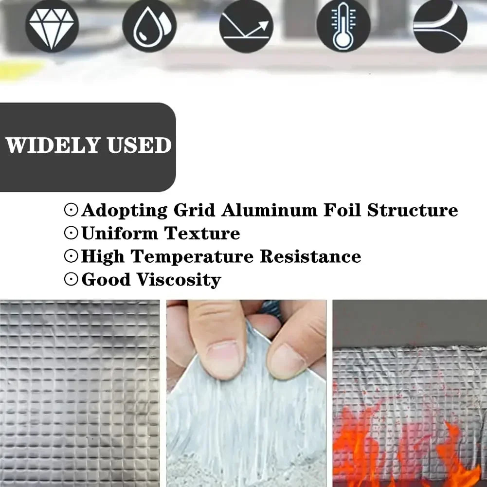 NONEDIY Waterproof High-Temp Aluminum Foil Butyl Tape