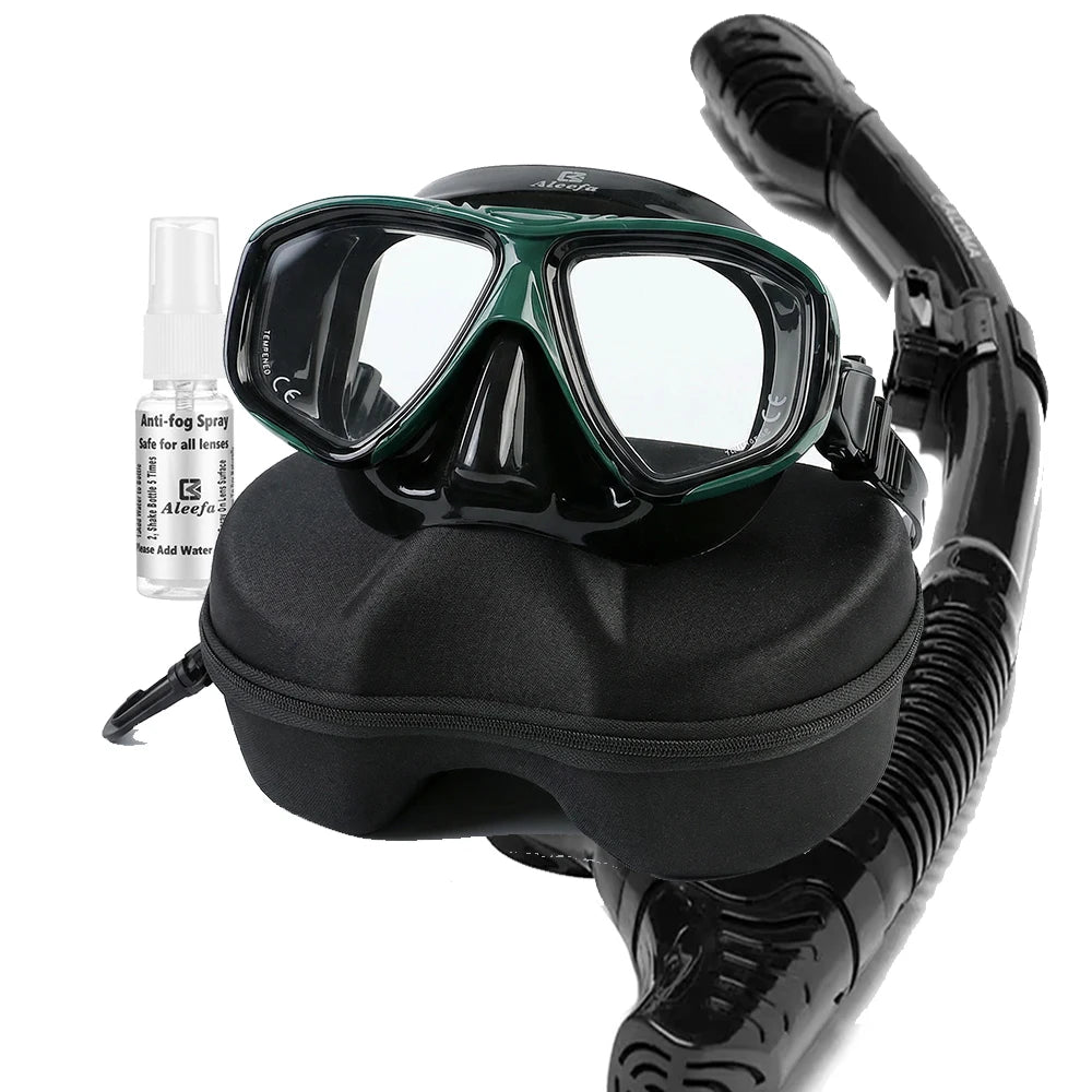DIVE&SAIL Scuba Mask Snorkel Set Tempered Glass by S And B Enterprise