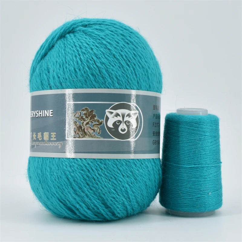 Mink Fur Yarn for Yarns for Knitting and Crochet 2-Ply Lace T Shirt Yarn for Hand Knitting Needlework 1 Skein 340 M 50+20g by S And B Enterprise