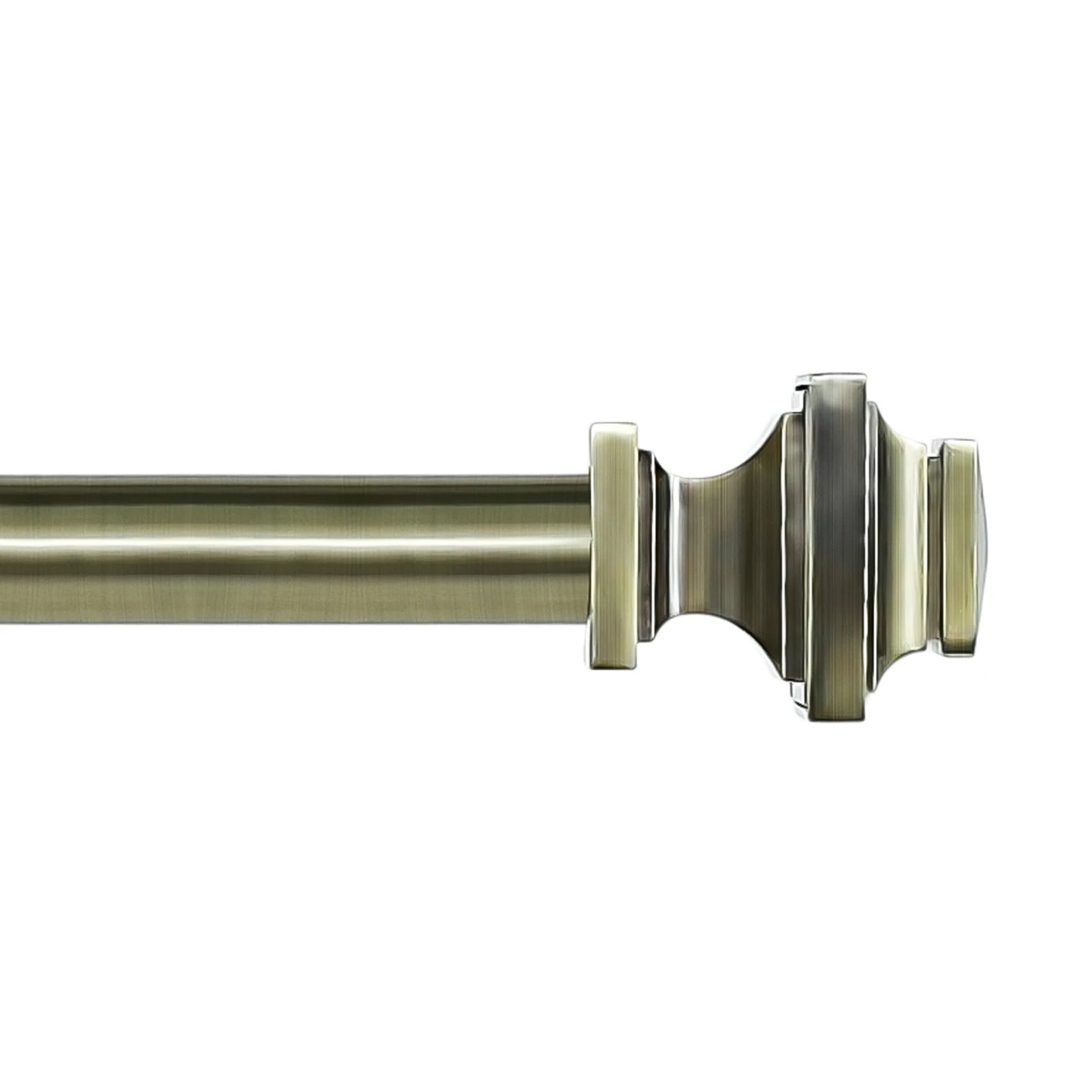 NONECN Adjustable Heavy Duty Curtain Rod Set With Telescopic Design