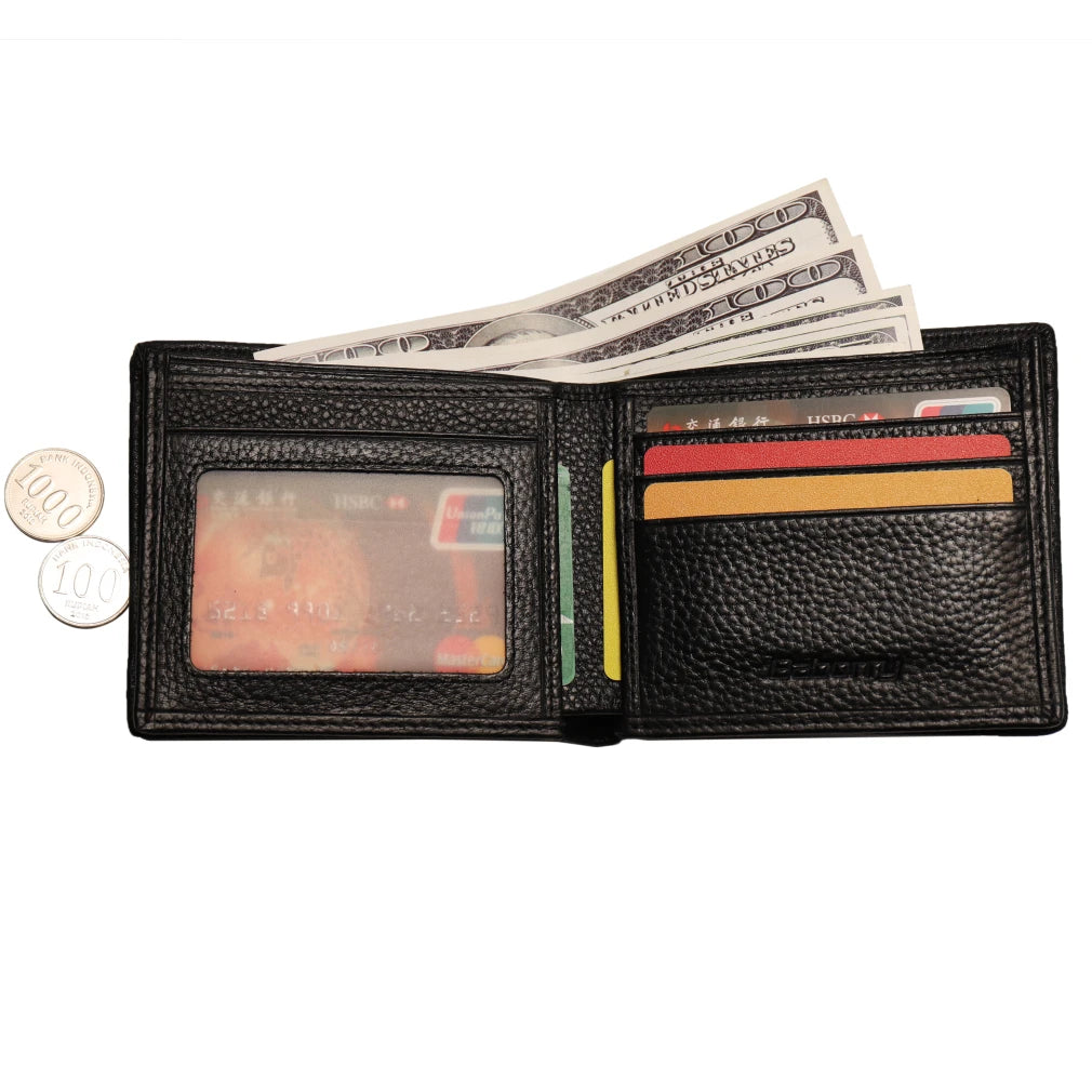 Genuine Leather Men Wallet With Coin Pocket And Card Holder