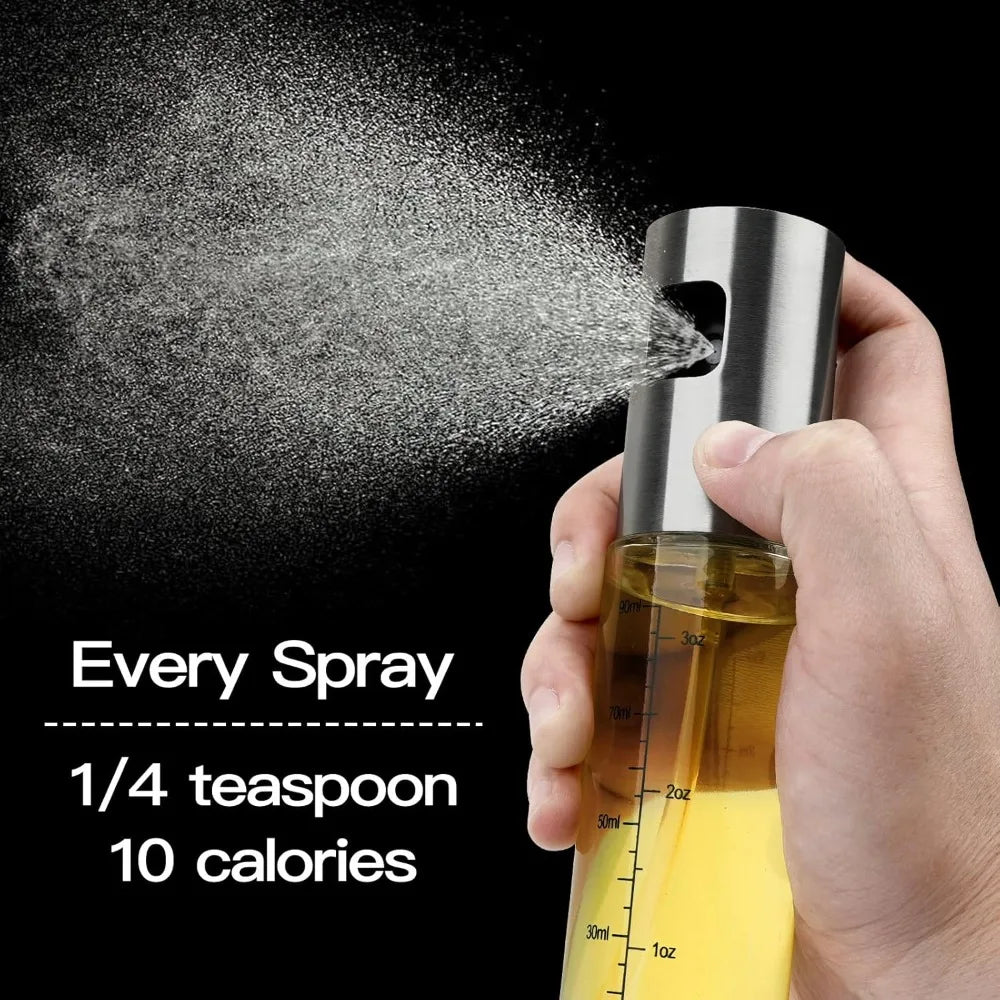 Oil Sprayer For Cooking 2-Pack Refillable Olive Oil Mister With Scale by S And B Enterprise