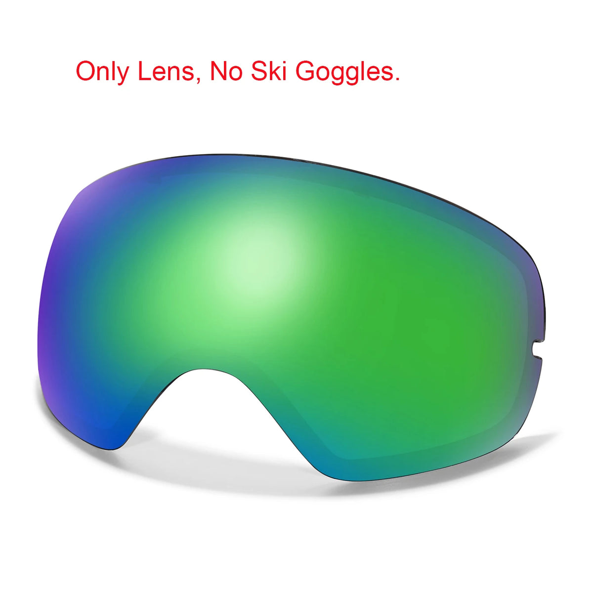 S And B Enterprise ski goggles with rainbow mirrored lens for winter sports, UV400 anti-fog