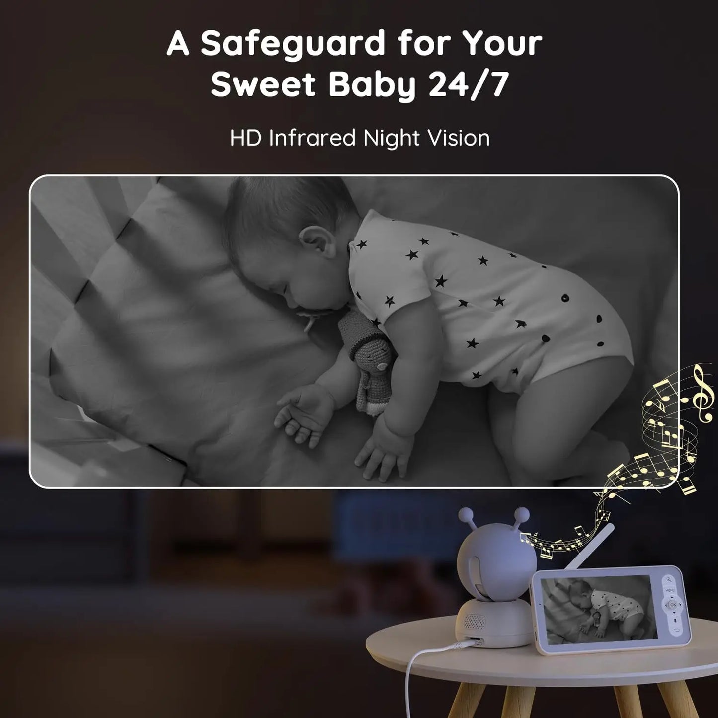 BOIFUN WiFi Baby Monitor With Night Vision And Two-Way Talk by S And B Enterprise