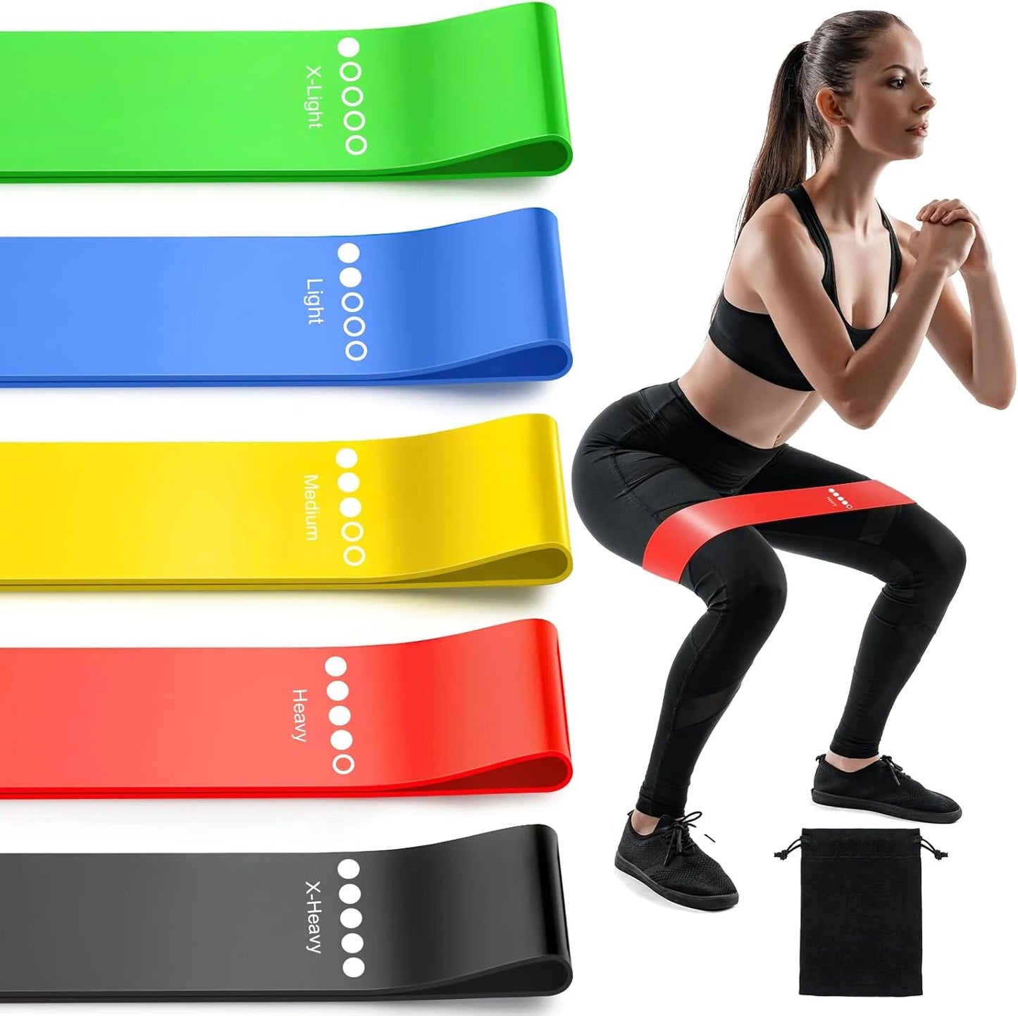 DUTRIEUX TPE Resistance Bands Set Rubber Loop For Training by S And B Enterprise