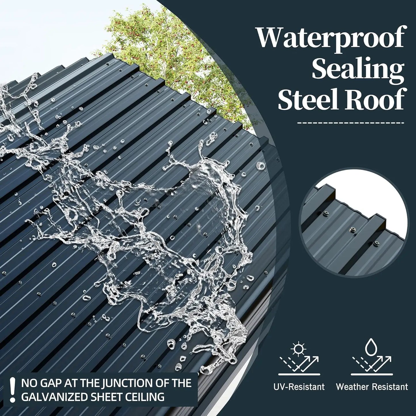 Heavy Duty Metal Carport With Galvanized Roof And Frame