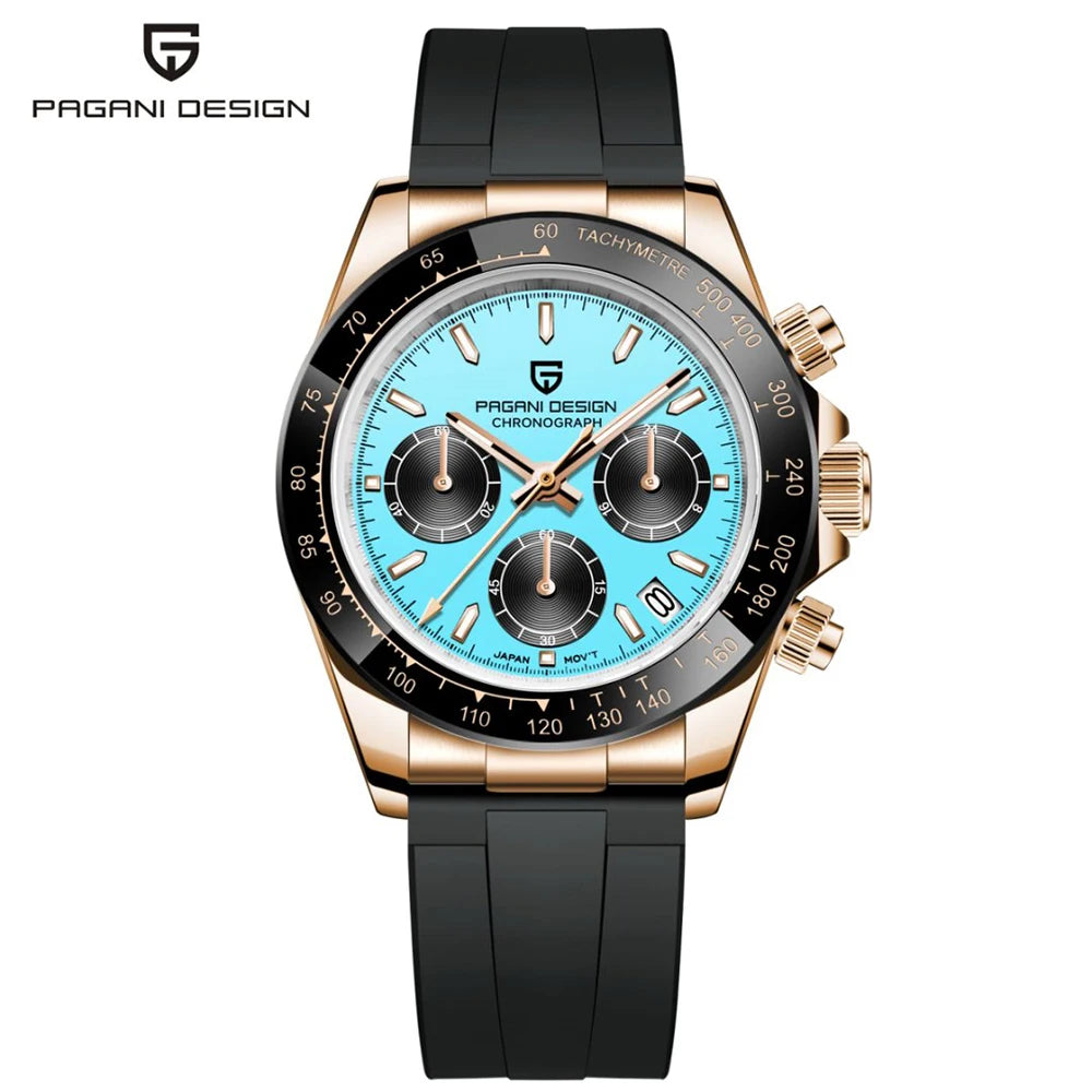 PAGANI DESIGN Mens Chronograph Quartz Watch Waterproof Wristwatch by S And B Enterprise