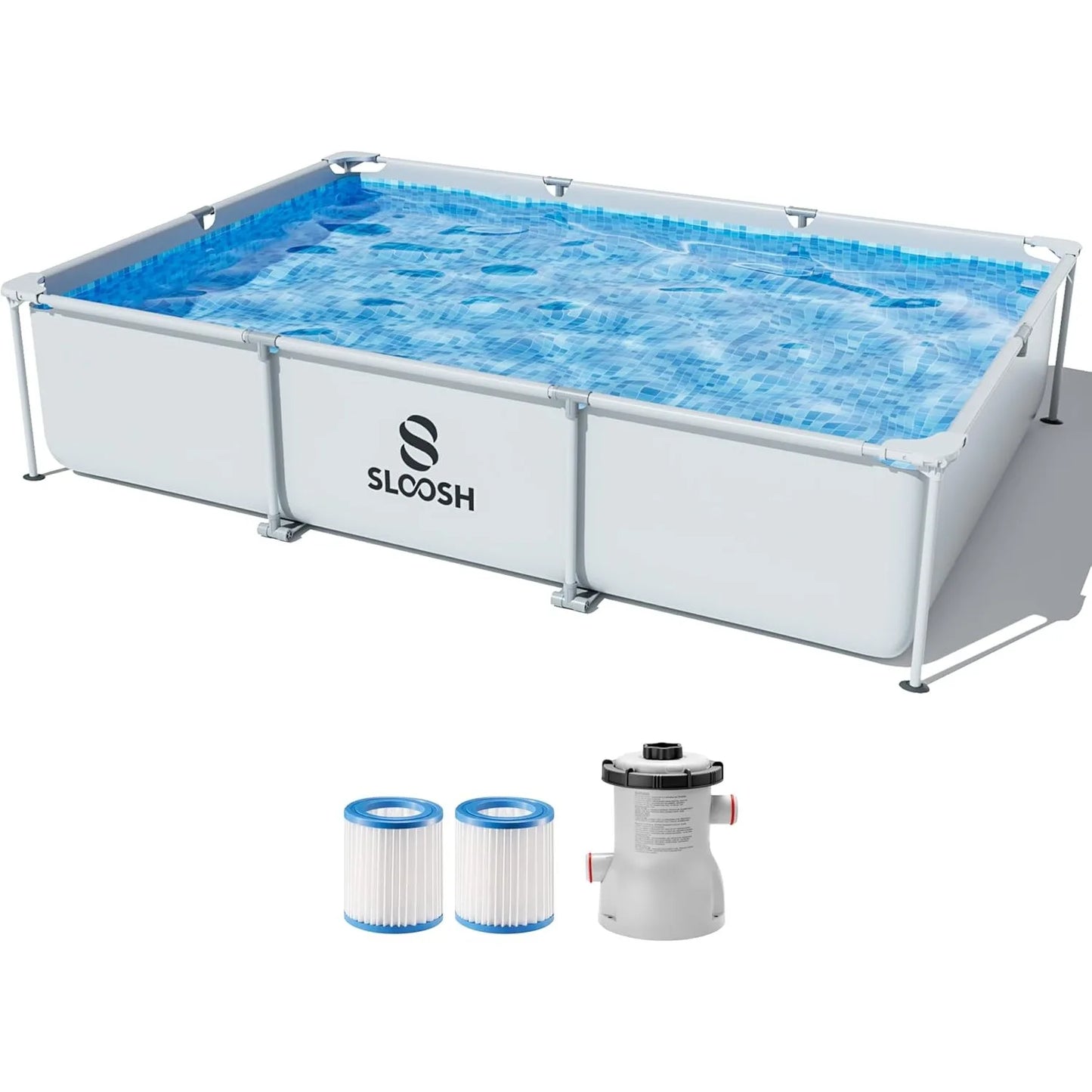 Joyfy Above Ground Pool Set With Filter Pump For Outdoor Fun