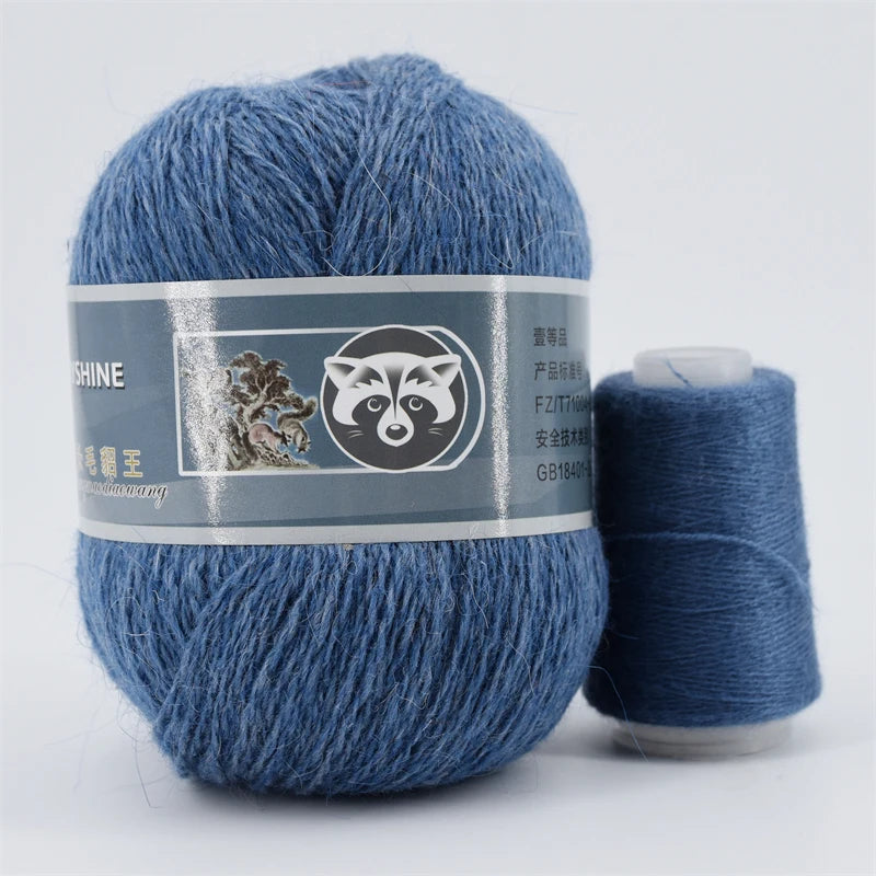 Mink Fur Yarn for Yarns for Knitting and Crochet 2-Ply Lace T Shirt Yarn for Hand Knitting Needlework 1 Skein 340 M 50+20g by S And B Enterprise
