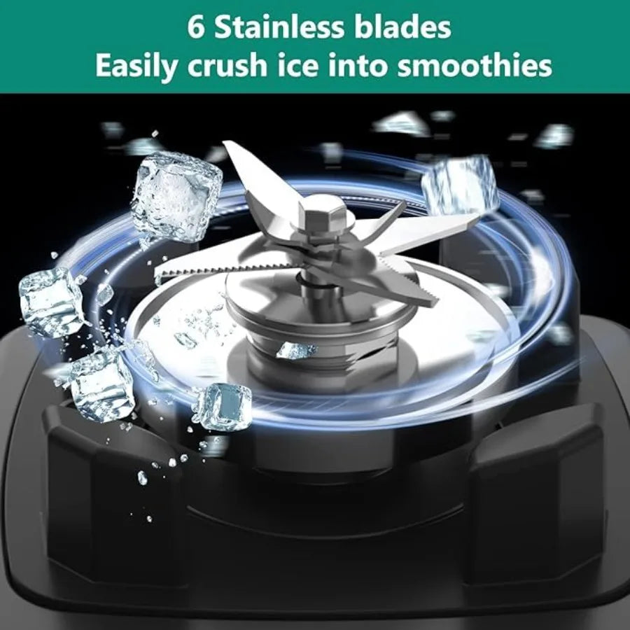 1800W Professional Blender With Stainless Steel Blades And 60oz Jar by S And B Enterprise
