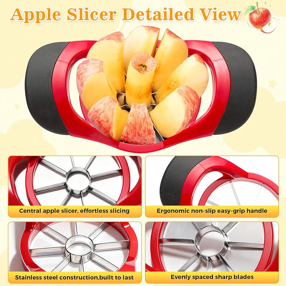 Stainless Steel Apple Slicer And Corer Multifunction Kitchen Tool by S And B Enterprise