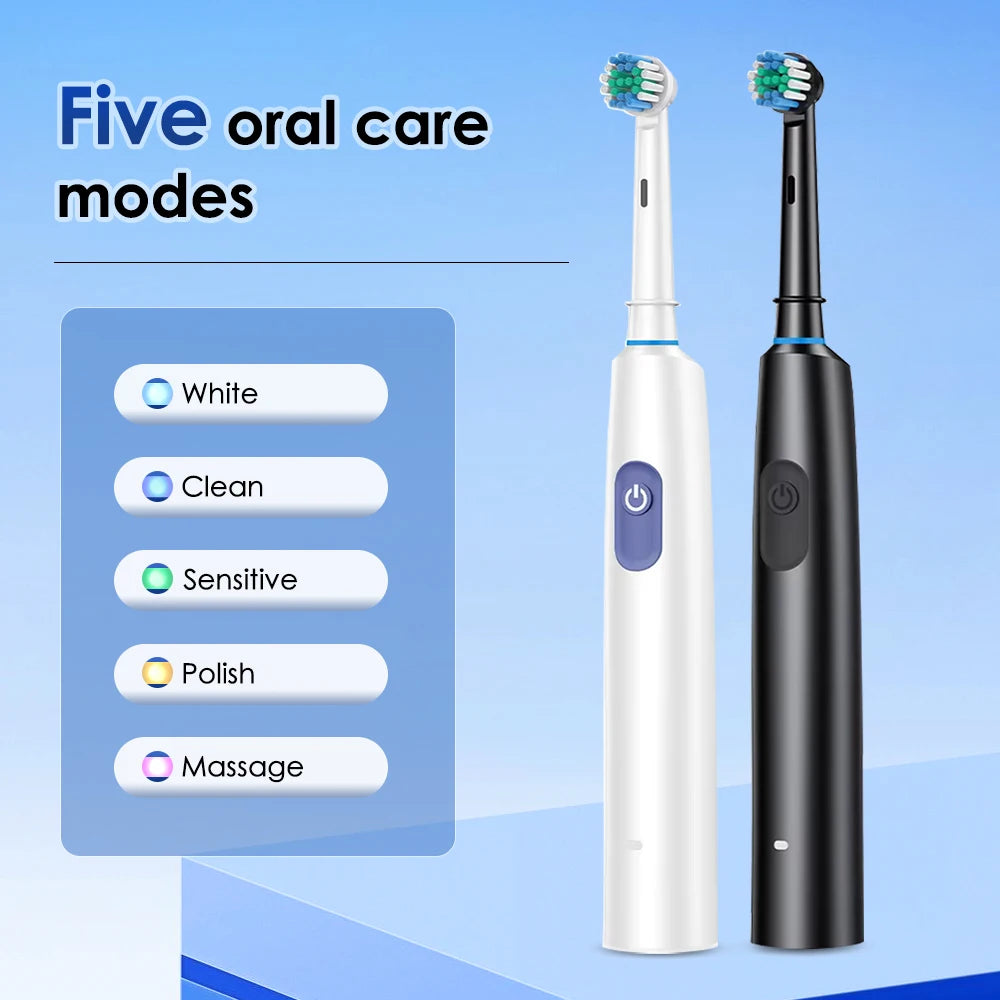 Ms.Dear Electric Toothbrush Cordless USB Rechargeable Waterproof Deep Cleaning