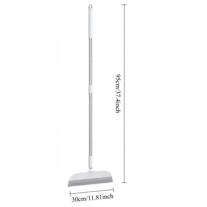 Magic Silicone Broom Set With Detachable Head And Dustpan Scraper by S And B Enterprise