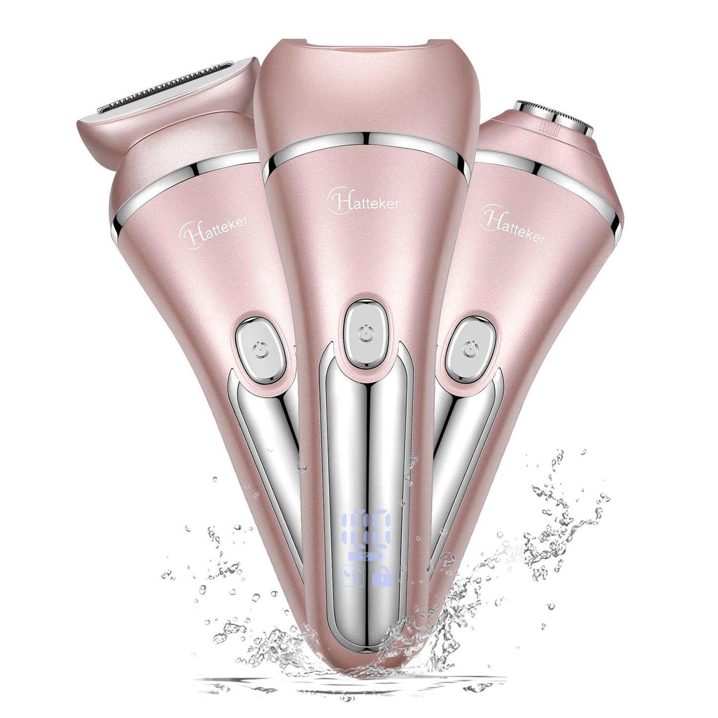 Surker 3-In-1 Hair Remover Epilator LED Rechargeable Battery