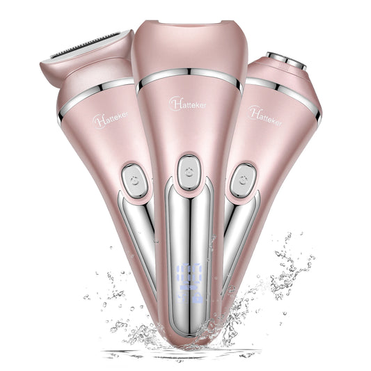 Surker 3-In-1 Hair Remover Epilator LED Rechargeable Battery