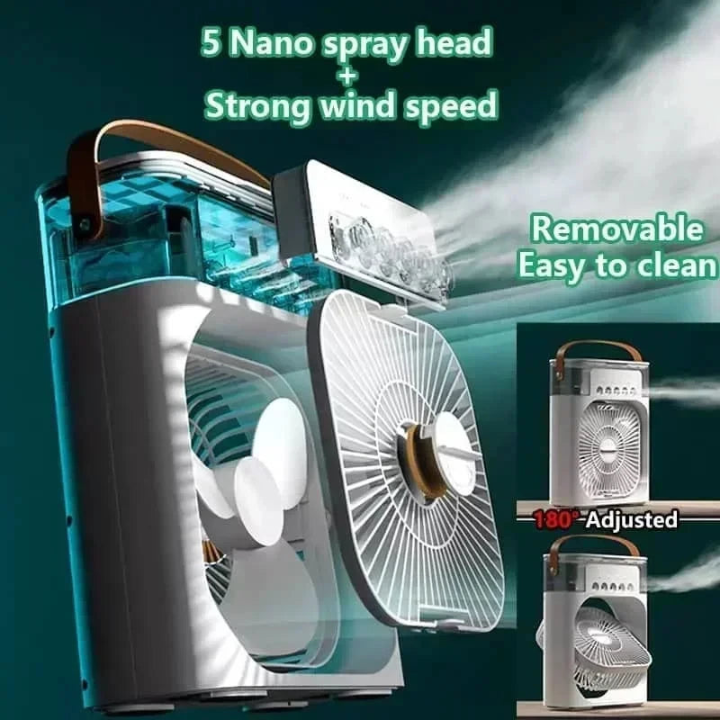Kualool 3-In-1 Air Cooler Humidifier Portable Night Light by S And B Enterprise