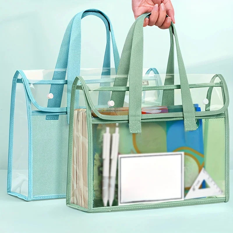 PVC Tote Bag With Reinforced Handle For School And Beach by S And B Enterprise