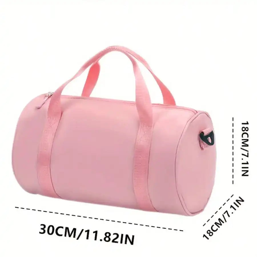 Mini Gym Bag Small Barrel Duffle Crossbody Tote For Women Men Workout Bag Lightweight For Weekender Travel Sports Yoga Fitness Dance by S And B Enterprise