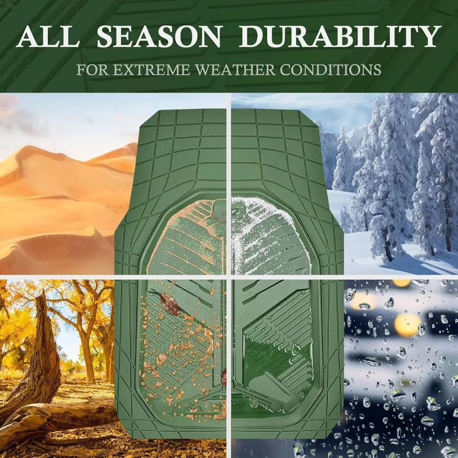 Heavy Duty Rubber Car Floor Mats All Weather