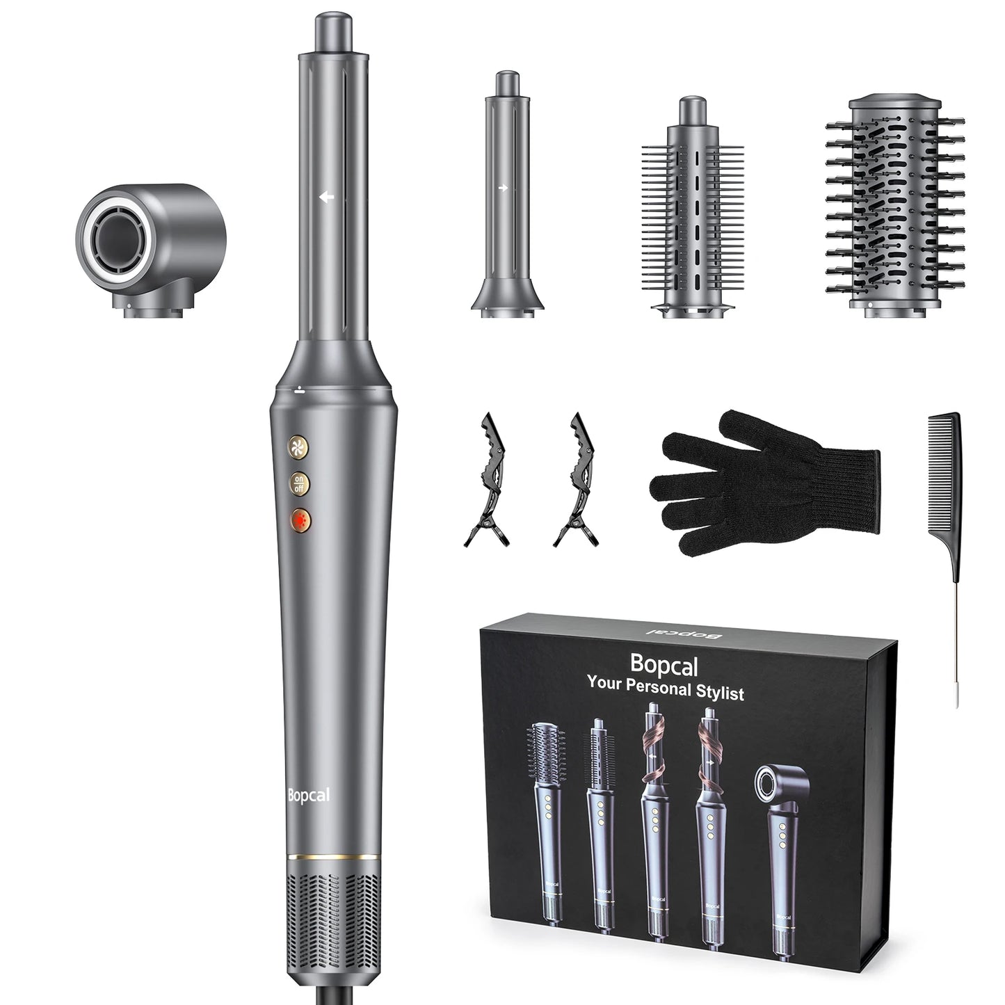 BOPCAL 5 In 1 Hair Dryer Multifunctional Styling Tool 1200W