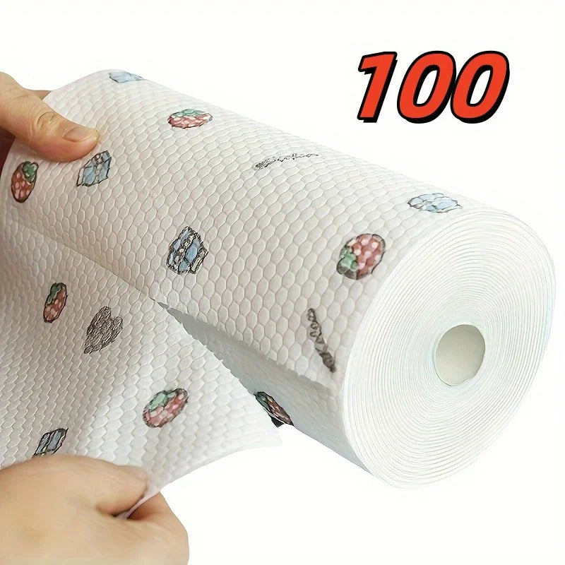 Absorbent Nonwoven Dishcloths For Kitchen Cleaning 100 Sheets by S And B Enterprise