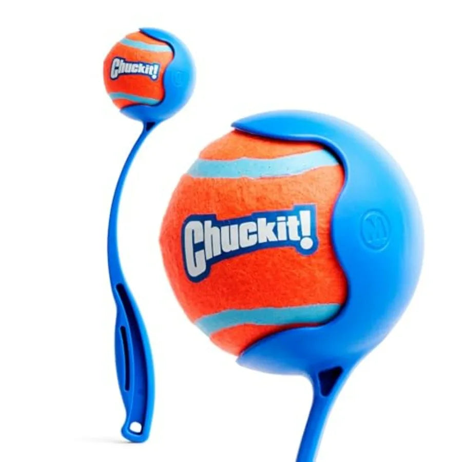 Dog Ball Launcher 12M with 12" Handle Length for Medium 2.5" Dog Balls For Dogs 20-60 lb, Plastic Pet Fetch Ball Thrower, Perfe by S And B Enterprise