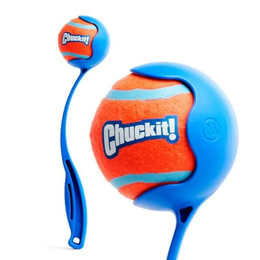 Dog Ball Launcher 12M with 12" Handle Length for Medium 2.5" Dog Balls For Dogs 20-60 lb, Plastic Pet Fetch Ball Thrower, Perfe by S And B Enterprise