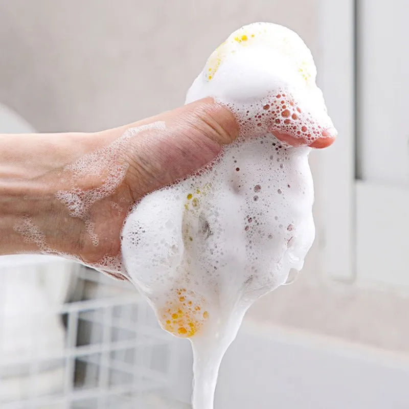 10/5/3PCS Double Side Dishwashing Sponge Dish Washing Brush Pan Pot Dish Wash Sponges Household Cleaning Reusable Kitchen Tools by S And B Enterprise