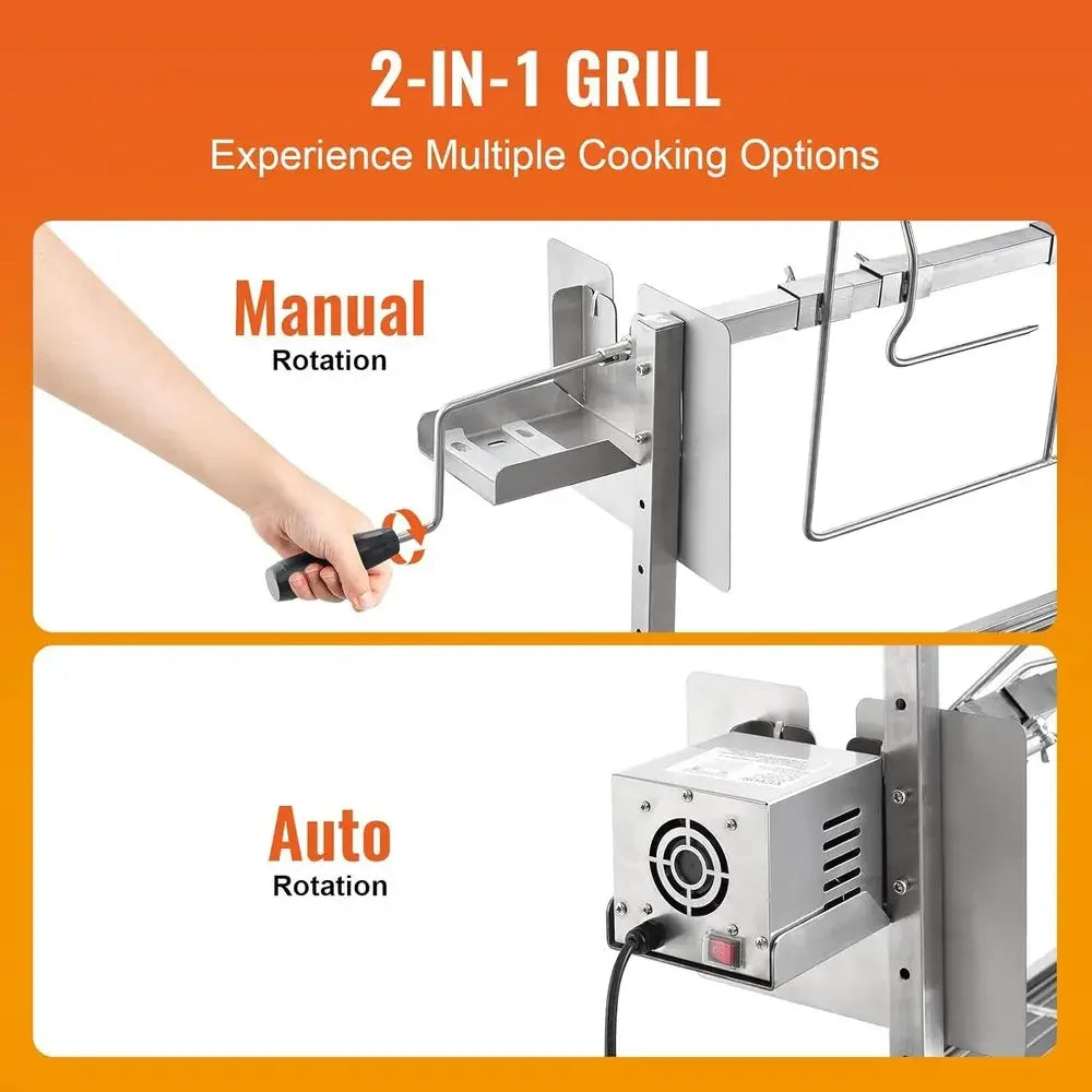 Electric Rotisserie Grill For BBQ Whole Pigs Lambs Goats