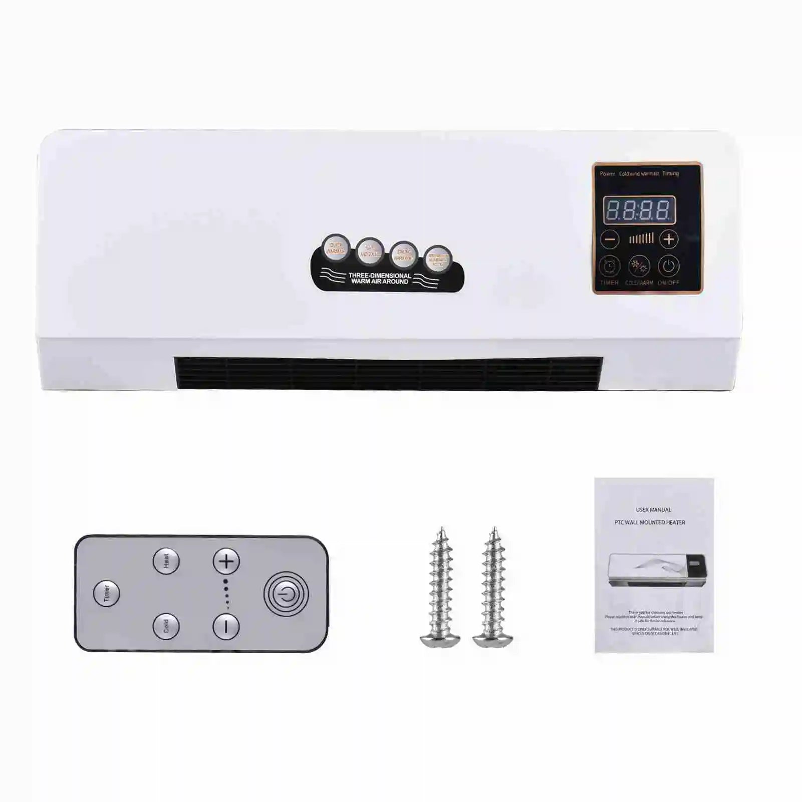 Two In One Electric Heater With Fan And Digital Display by S And B Enterprise