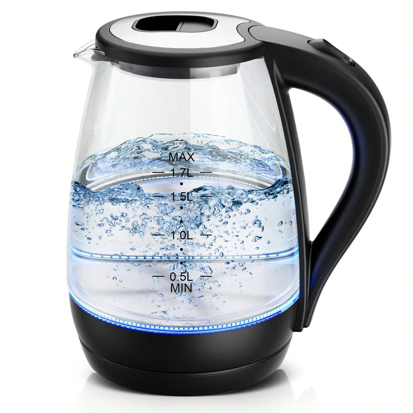 Glass Electric Kettle With LED Light Auto Shut Off And Boil Dry Protection by S And B Enterprise